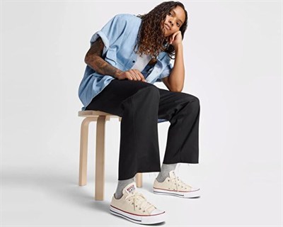 Converse Ctas Ox Natural ivory Kadın Günlük Ayakkabı 159485C Krem