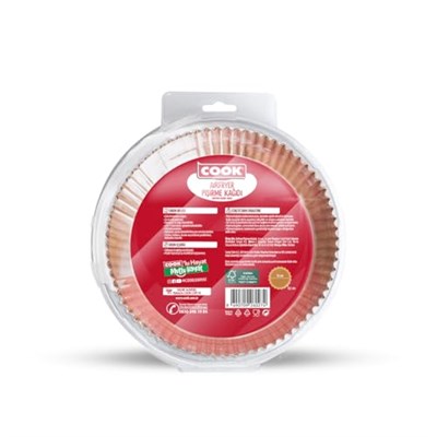 Cook Airfryer Pişirme Kağıdı, Standart Boy, 16 cm, 25 Adet - Seçenekler: 16 CM x 25 Adet, 16 CM x 25 Adet 2li paket