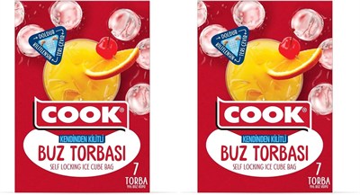 Cook Buz Torbası, Kendinden Kilitli (7 Adet/Kutu içi) 2li paket