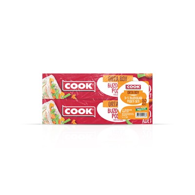 COOK Hediyeli 3+1 Orta Boy Buzdolabı Poşeti