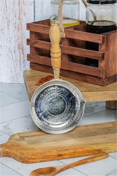 Cooker 14 cm Dövme Bakır El Yapımı Sosluk Tereyağlık, Bakır, Tek Ebat