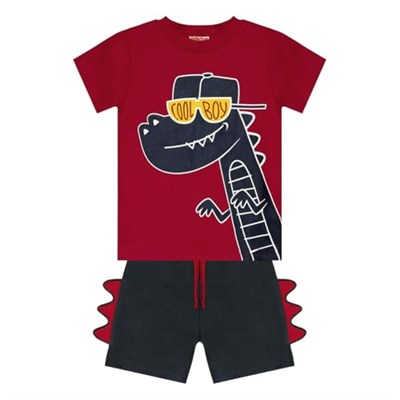 Cool Dino Erkek Çocuk T-shirt Şort Takım