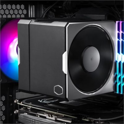 Cooler Master Hyper 612 Apex CPU hava soğutucu – 6 süper iletken ısı borusu (TDP 260 W), 2 x 120P 120 mm Mobius fan, kompakt soğutucu, RAM arızası yok – AMD ve Intel soket uyumlu