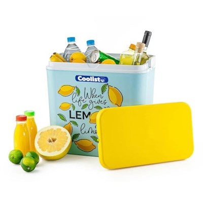 Coolist CLB30LM Limon Desenli Buzluk, 30 Litre + 3 Adet Buz Kaseti 400gr