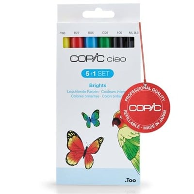 Copic Ciao 5+1 Set - Brights