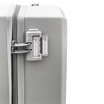 Coral High Diamond ABS Gümüş Orta Boy Valiz 16617