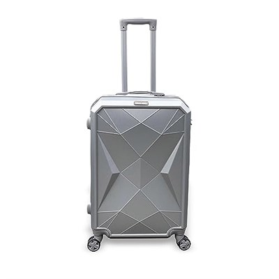 Coral High Diamond ABS Gümüş Orta Boy Valiz 16617