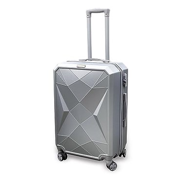 Coral High Diamond ABS Gümüş Orta Boy Valiz 16617