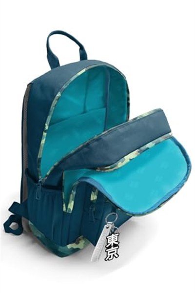 Coral High Dört Bölmeli Nefti Kamuflaj Ortaokul Çantası - Erkek Çocuk