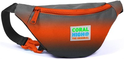 Coral High Erkek Çocuk Günlük Bel Çantası Siyah Turuncu Gradyan