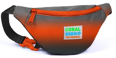 Coral High Erkek Çocuk Günlük Bel Çantası Siyah Turuncu Gradyan
