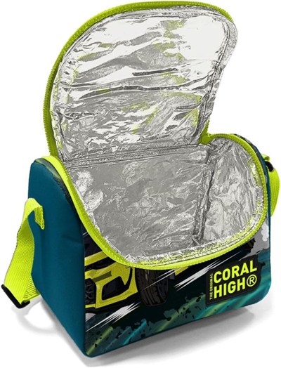 Coral High Erkek Çocuk Okul Beslenme Çantası - Yeşil-Sarı Yarış Arabası
