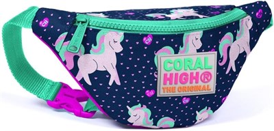 Coral High Kids Bel Çantası Unicorn Desenli - Lacivert - Kız Çocuk 22567