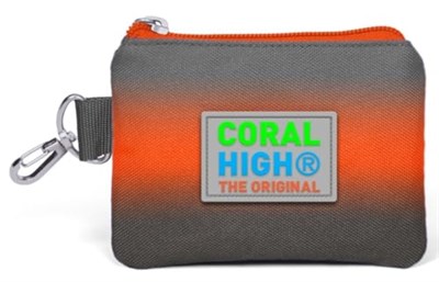 Coral High Kids Gri Turuncu Renk Geçişli Bozuk para Çantası 21848