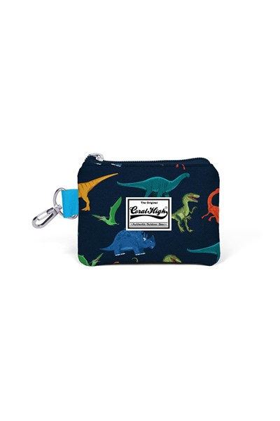 Coral High Kids Lacivert Dinazor Desenli Bozuk Para Çantası 21740