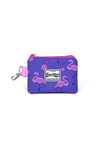 Coral High Kids Lavanta Flamingo Desenli Bozuk Para Çantası 21726