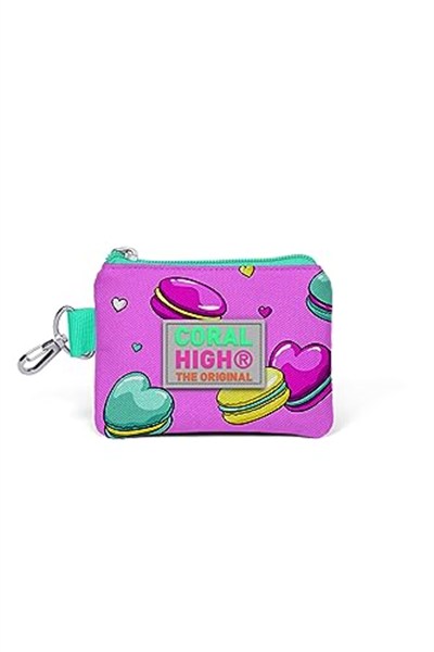 Coral High Kids Makaron Desenli Bozuk Para Çantası - Pembe - Kız Çocuk 21711