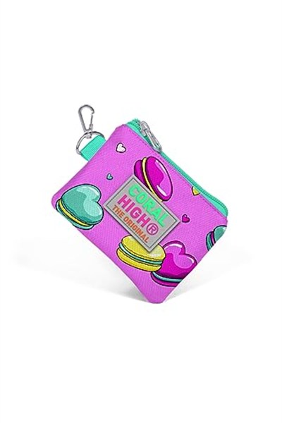 Coral High Kids Makaron Desenli Bozuk Para Çantası - Pembe - Kız Çocuk 21711