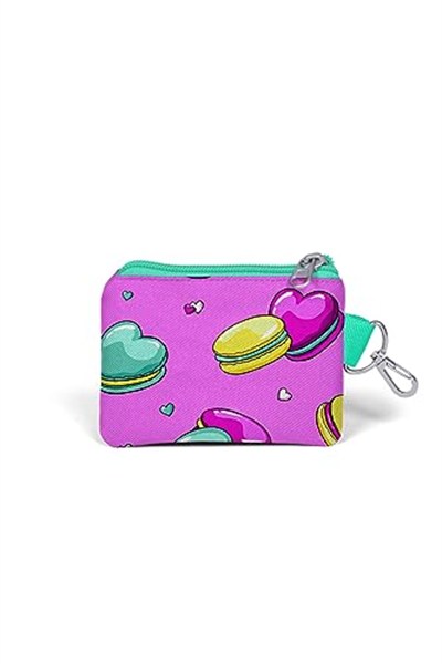 Coral High Kids Makaron Desenli Bozuk Para Çantası - Pembe - Kız Çocuk 21711