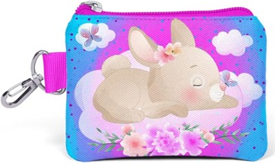 Coral High Kids Mavi Pembe Tavşan Desenli Bozuk Para Çantası 21836