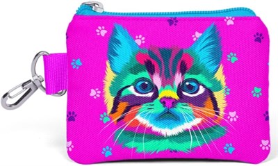Coral High Kids Mor Pembe Kedi Desenli Bozuk Para Çantası 21866