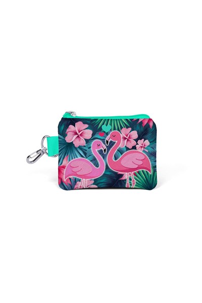 Coral High Kids Neon Mercan Flamingolu Bozuk Para Çantası 21762