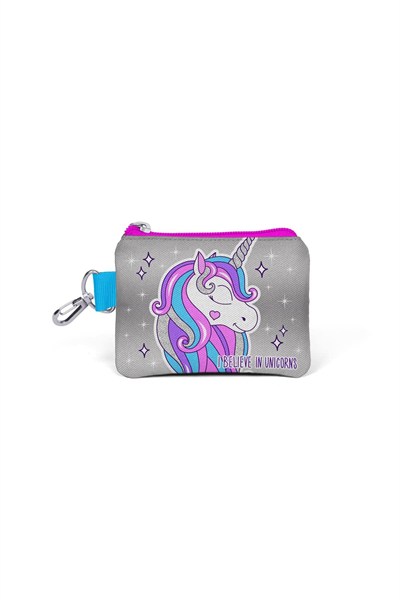 Coral High Kids Pembe Gümüş Unicornlu Bozuk Para Çantası 21758