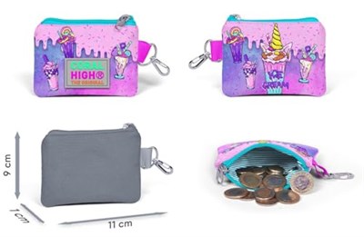 Coral High Kids Pembe Mor Milkshake Dondurma Desenli Bozuk Para Çantası 21878