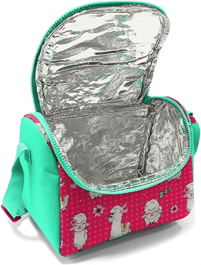 Coral High Kız Çocuk Yeşil Pembe Lama Okul Beslenme Çantası - Thermo Yalıtımlı