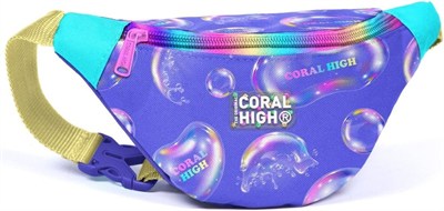 Coral High Lavanta Pembe Baloncuk Baskılı Kız Çocuk Bel Çantası
