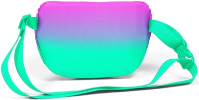 Coral High Pembe Su Yeşili Renk Geçişli Baskılı Kız Çocuk Bel Çantası