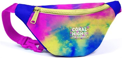 Coral High Renkli Batik Baskılı Kız Çocuk Bel Çantası