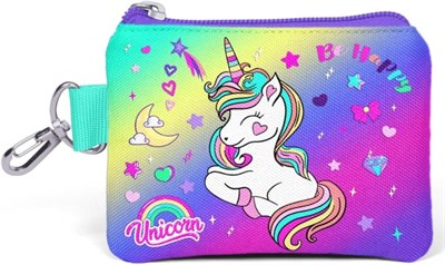 Coral High Renkli Unicorn Desenli Bozuk Para Çantası - Kız Çocuk