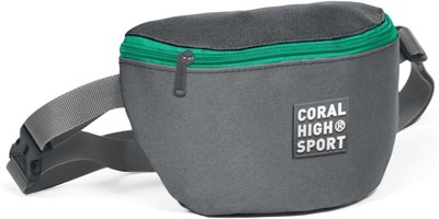 Coral High Sport Gri İki Bölmeli Bel Çantası