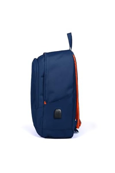 Coral High Sport Lacivert Üç Bölmeli Usb Şarjlı Kulaklık Çıkışlı Sırt Çantası 23232