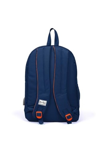 Coral High Sport Lacivert Üç Bölmeli Usb Şarjlı Kulaklık Çıkışlı Sırt Çantası 23232