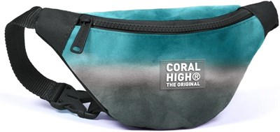 Coral High Turkuaz Gri Batik Baskılı Erkek Çocuk Bel Çantası
