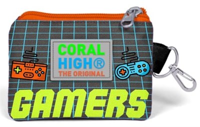 Coral High Turuncu Gamers Bozuk Para Çantası - Erkek Çocuk