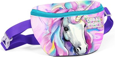 Coral High Unicorn Baskılı Kız Çocuk Bel Çantası