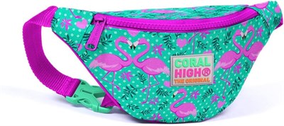 Coral High Yeşil Flamingo Bel Çantası - Kız Çocuk