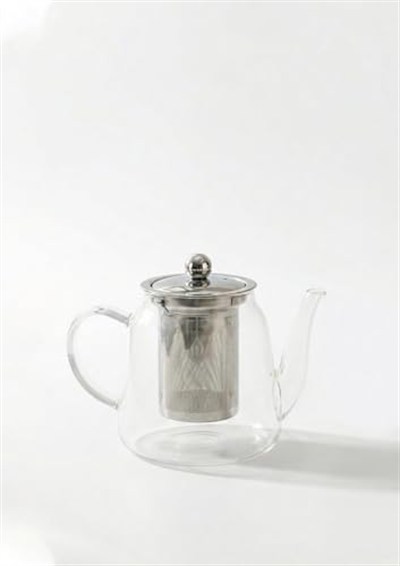 Corbeen Borosilikat Cam Demlik - 1 Litre, Düz