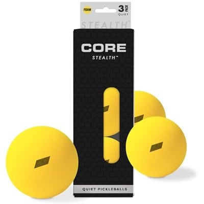 CORE Stealth Sessiz Turşu Topları - İç ve Dış Mekan Oyunları için Köpük Turşu Topları - Gürültü Azaltıcı ve Yüksek Performans - HOA Onaylı (3lü Set)