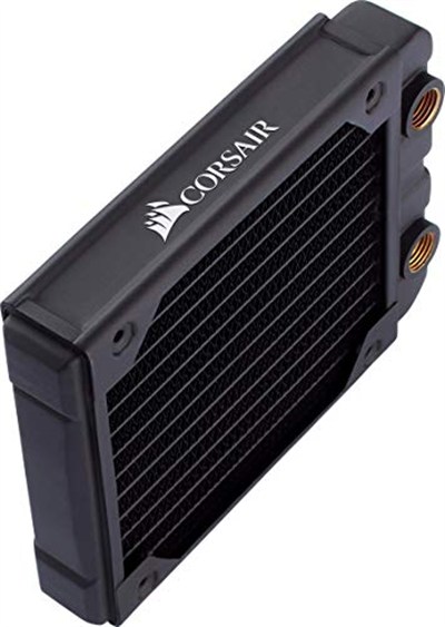 Corsair Hydro X Serisi, XR5 120 mm radyatör (tekli 120 mm fan sabitlemeleri, kolay kurulum, yüksek kaliteli poliüretan kaplama, entegre vida kılavuzları) siyah