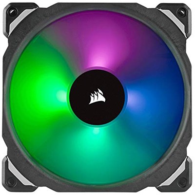 Corsair ML Serisi ML140 PRO RGB, 140mm, PWM, Lighting Node PRO RGB Kontrolcü Dahil, Manyetik Yataklı RGB Fan, 2li Paket (CO-9050078-WW)
