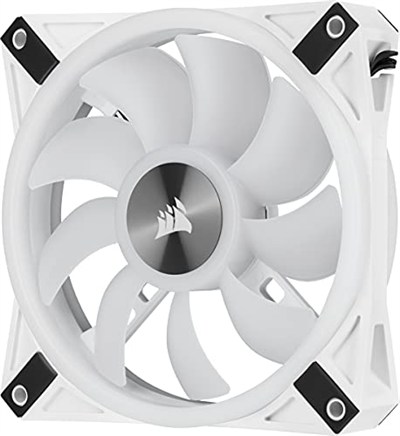 Corsair QL Serisi, iCUE QL120 RGB Beyaz, 120mm, PWM, RGB Fan (CO-9050103-WW)