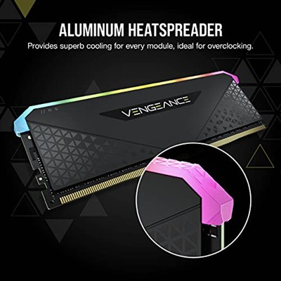 Corsair Vengeance RGB RS 16 GB (1 x 16 GB) DDR4 3.200MHz C16 Bellek (Dinamik RGB Aydınlatma, Intel ve AMD 300/400/500 Serisi ile Uyumlu) Siyah