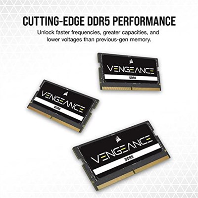 CORSAIR Vengeance SODIMM DDR5 RAM 16GB (1x16GB) 5600MHz CL48 Intel XMP iCUE Uyumlu Bilgisayar Belleği - Siyah (CMSX16GX5M1A5600C48) - Seçenekler: 5200 MHz, 5600 MHz, 16GB (1x16GB), 32GB (1x32GB)
