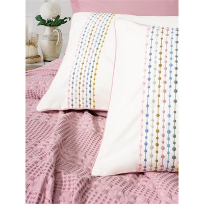 Cotton Box Aura Çift Kişilik Pike Takımı Pebble Pembe