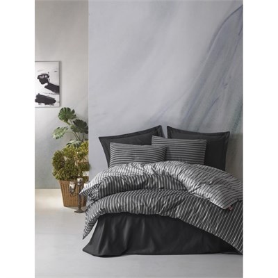 Cotton Box Bambu Çift Kişilik Nevresim Takımı Antrasit