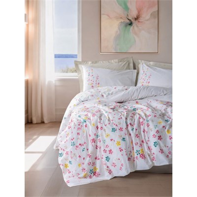 Cotton Box Çift Kişilik Nevresim Takımı Flare Bej